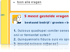 Uitsnede Bedrijvenloket KVK