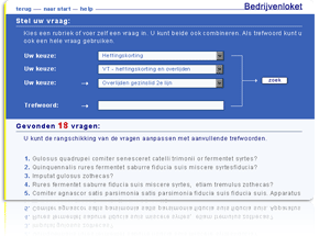 Uitsnede Bedrijvenloket Belastinsdienst