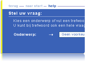 Uitsnede Bedrijvenloket Belastinsdienst