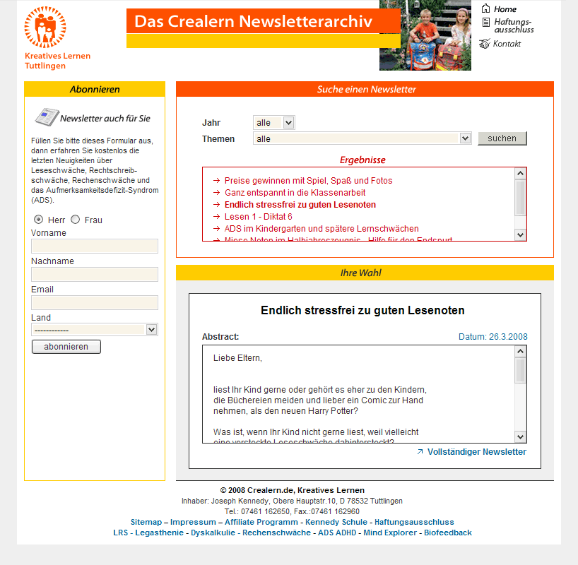 Crealern Newsarchive 1